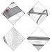 Sariok Clear Toiletry Bag PVC Travel Holiday Cosmetic Bag Flamingo Ice Cream Transparent Makeup Bags With Handle See Through Plastic Clear Case, Different Size 3 Pieces
