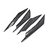 Front Bumper Lip Splitter, Fin Canards Body Spoiler Kit, 4pcs Universal Car Body Spoiler Front Bumper Lip Splitter Fins Trim (Water Transfer Carbon)