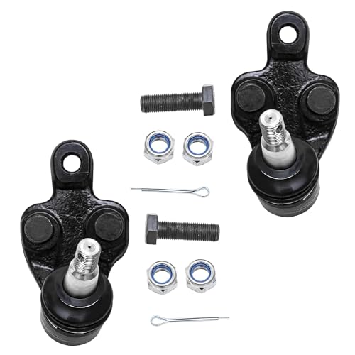 Image of Detroit Axle - Front End 8pc Control Arms Kit for 2004-2006 Toyota Camry Lexus ES330, 2004-2008 Solara, 2 Lower Control Arms 2 Lower Ball Joints 4 Tie Rods Suspension Kit Replacement