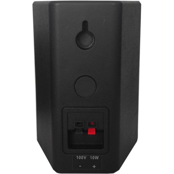 Casse Acustiche da Parete 100V 40W Altoparlanti Filodiffusione Professionale Nero