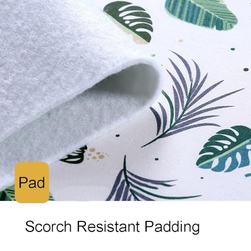 Funda ajustable de algodón para tabla de planchar con diseño acolchado, bordes elásticos y cierres para un planchado eficiente y sin arrugas para todas las tablas estándar