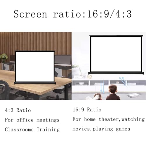 Pantalla manual retráctil 40" 16:9 con bolsa miniatura 6