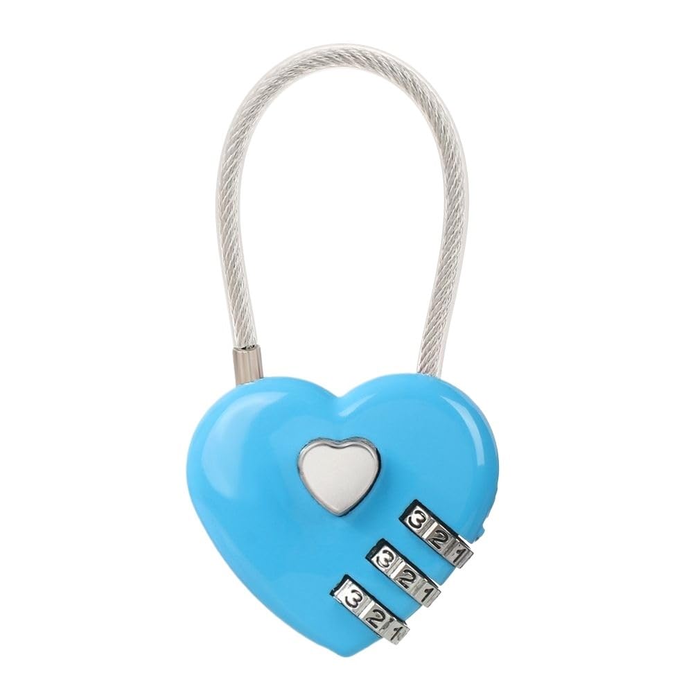 Lucchetto Armadietto Lucchetto con password a 3 cifre, armadietto portaoggetti, cassetto con password, lucchetto Lucchetto Combinazione(Blue)