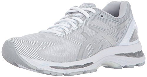 ASICS Women's Womens Gel-Nimbus 19 Athletic Shoe, Glacier Grey/Silver/White, 8.5 Medium US