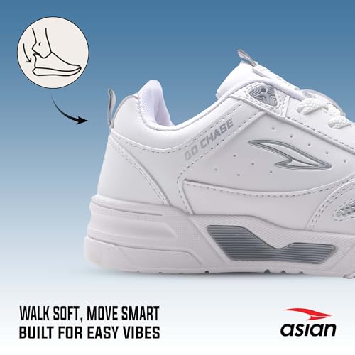 Image of ASIAN Tango-01 Men's Sneakers | Stylish Synthetic Upper, Air-Cooled Cushion Comfort, Durable PVC Sole | Daily Use Shoes for Office & Travel