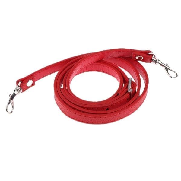 2xAdjustable Leather Shoulder Bag Strap Belt Replacement Lobster Clasps Red-picture-18