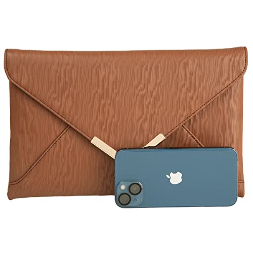 Image of JNB Faux Leather Envelope Clutch Purse