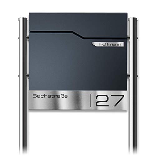 Metzler Design Briefkasten mit Pfosten Thobe - inkl. V2A...