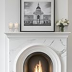 Candle Holder for Pillar Candle Set of 2, Farmhouse Wood Candle Holder, Rustic Wooden Candle Stand, Vintage Small Wooden Candlestick Holders for Living Room, Table Centerpiece, Rustic White - Image 4