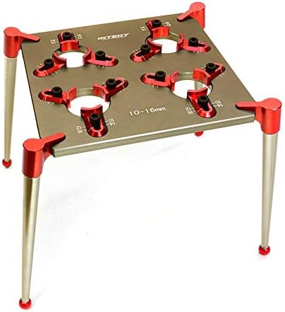 IntegyRC Model Hop-ups C27104RED Team Workstation & Shock Rebuild Stand for Shock Size 10mm-16mm