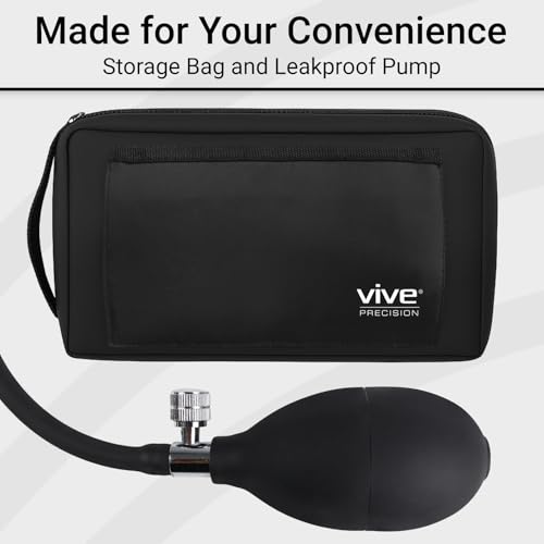 Vive Precision Manual Blood Pressure Cuff - Aneroid Sphygmomanometer with Case - BP Kit Monitor for Adults, Nurses - One Hand, One Tube Upper Arm Cuff Machine - BPM Meter Device for Professionals - Thumbnail 7