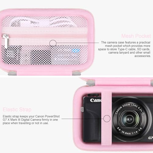 Funda rígida para cámara Canon PowerShot G7 X Mark III/II miniatura 4