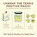 Positive Tennis Jar with 60 Affirmation Cards, Inspirational Tennis Gifts for Women and Men, Fun Motivation Jar for Tennis Lovers, Coach Appreciation Present, Cool Decor for Girls and Sports Fans