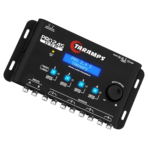 Taramp's Pro 2.4S DSP Crossover full Digital Signal Processor and Equalizer with sequencer 15-band Graphic Equalization 12 preset EQ 2-Channel in and 4-Channel Out by Taramp's - Image 3