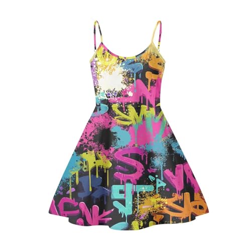 Image of Coloranimal Women's Summer Sleeveless Casual Swing Dresses with Loose Fit Beach Sundress