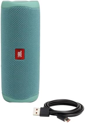 JBL FLIP 5 Portable Speaker IPX7 Waterproof Bundle with gSport Deluxe Hardshell Case (Teal)