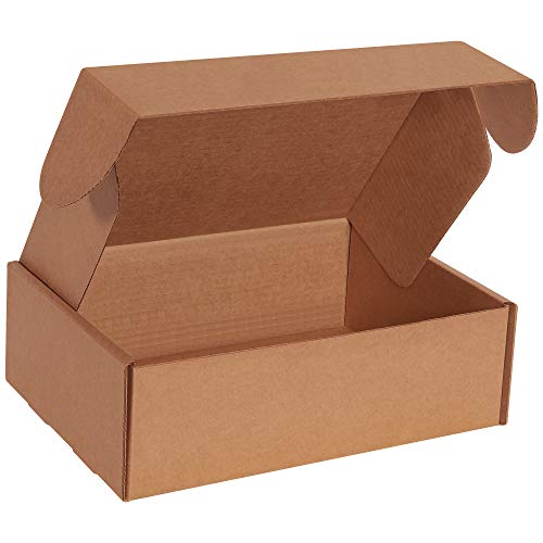 BOX USA BMFL1294K 12 1/8"L x 9 1/4"W x 4"H, Kraft (Pack of 50)
