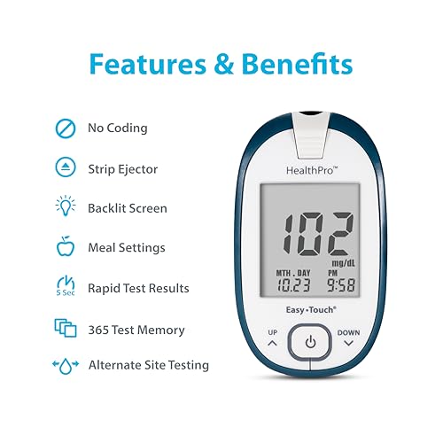 HealthPro Glucose Control Solution for Glucose Monitor - Hi & Low, 2 Vials, 3.5ml Each