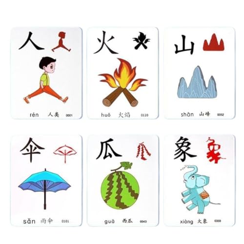 Tarjetas de caracteres chinos for aprender mandarín kit de tarjetas gráficas de alfabetización ayudas for el aprendizaje de caracteres chinos vocabulario chinas pinyin for principiantes(250 words)