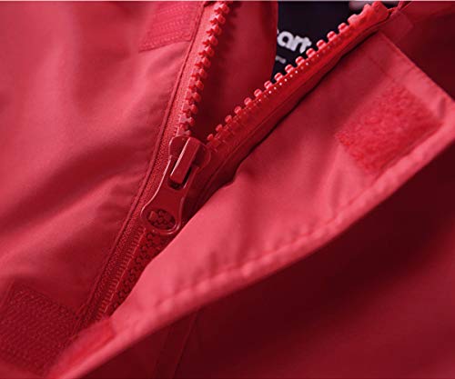 Image of Hiheart Boys Girls Waterproof Hooded Jackets Cotton Lined Rain Jackets