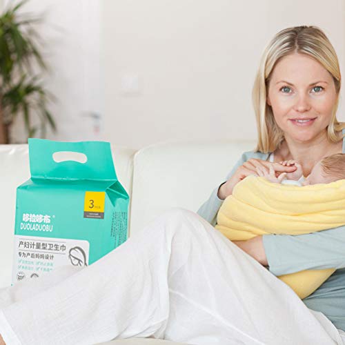 Healifty 3 peças de forro de incontinência de tecido menstrual absorventes longos para noite forros