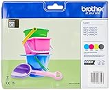 Brother LC-221 Original Tintenpatronen (schwarz, gelb, cyan, magenta) im Value Pack (kompatibel mit Brother DCP-J562DW, MFC-J480DW, MFC-J680DW, MFC-J880DW)