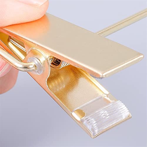 10 Pieces Of Acrylic Transparent Gold Hook Hanger Acrylic Hanger With Gold Clip Clear Acrylic Hanger Pants Hanger Clip Skirt Display #TOP3