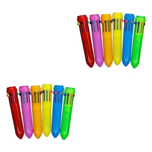 Stylos à bille rétractables multicolores NUOBESTY (lot de 24) pour l'écriture au bureau