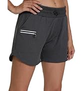 XINGPAOZHE Women's Athletic Running Shorts with Pockets Lightweight Quick Dry Hiking Shorts for W...