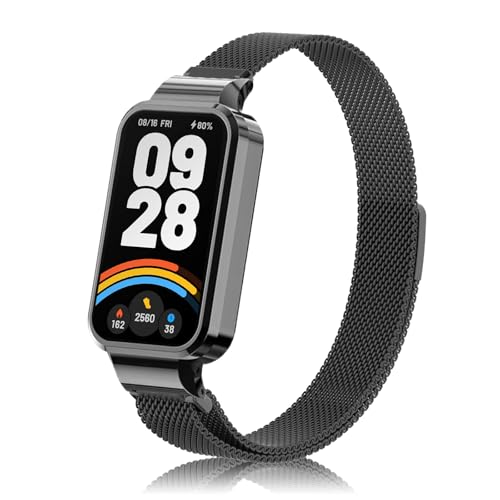 [AiMaoo] �o���h Xiaomi Smart Band 9 Active/Xiaomi Redmi Smart Band 3 �Ή� �����o���h �X�e�����X�| ���C�t�� �X�|�[�c�o���h �}�O�l�b�g�� ������� ���߉\ �����x���g �X�g���b�v Xiao