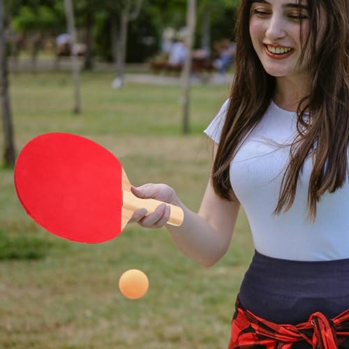 Toddmomy Remo De Tênis De Mesa-1 Par De Pás De Pin Pong Adultos Crianças Taco De Tênis De Mesa Madei