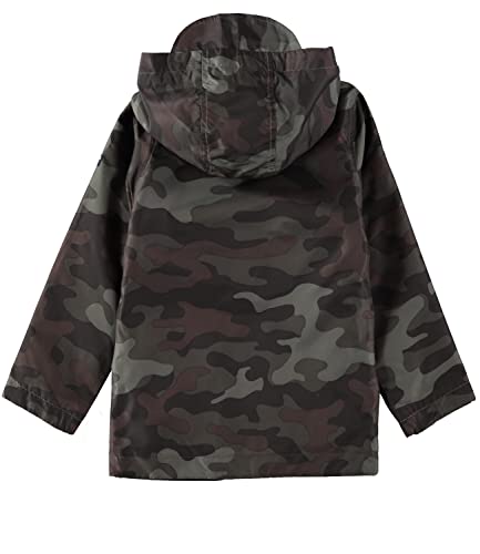 Osh Kosh Boys' Little Jersey-Lined Lightweight Jacket (7, Green Camoflauge) #TOP2