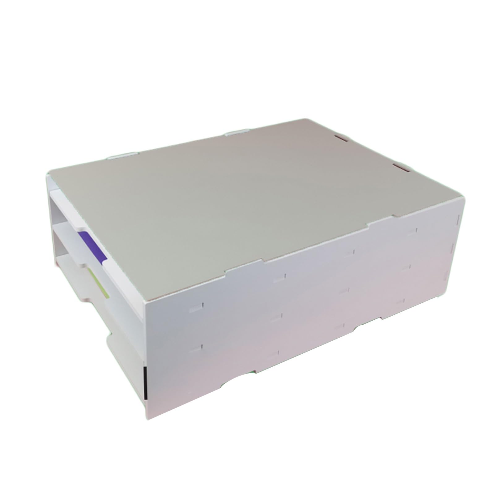 Organizador De Papel, Organizador De Clasificación De 3 Capas, Clasificador De Papel Con Estantes Extraíbles, Gabinete De Almacenamiento De Papel For El Hogar, El Aula, La Oficina, La Escuela, Negro(4
