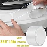 SEAMETAL Car Door Edge Guards Clear,Door Entry Guards Scratch Cover,Transparent Car Door Edge Guards 32ft(1.9in)