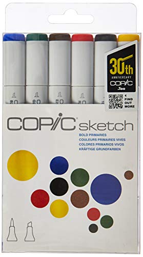 6-Piece Sketch Set, Bold Primaries (SKST6-BOLD), (Package May Vary) 1