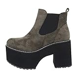High Heel Stiefeletten für Damen sorgen für einen eleganten Hauch von Sexappeal. Je nachdem wie auffällig sie sein sollen, gibt es sie in klassischem Schwarz und Braun oder aber eindrucksvoll in Lack. Als echtes Must-Have sehen die femininen Schuhe besonders toll zu engen Hosen, Jeans, langen Kleidern und Mänteln aus. Wer sie noch nicht im Schrank stehen hat, sollte sich schleunigst welche anschaffen.