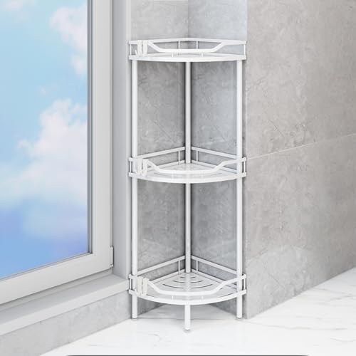 Étagère de douche d'angle blanche sans perçage Lar Capaci 2 niveaux - 2