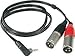 Produktbild Klotz AY9A0300 2x M-XLR to Angled Mini-Jack Cable, 3m