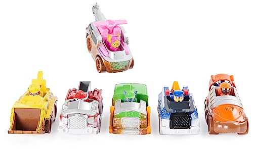 PAW Patrol, True Metal Off-Road Gift Pack of 6 Collectible Die-Cast Vehicles, 1:55 Scale, Grey