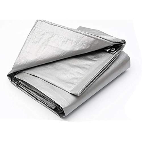 Lona impermeable de alta densidad OKUOKA de 2x2m, la lona protectora plateada premium 3