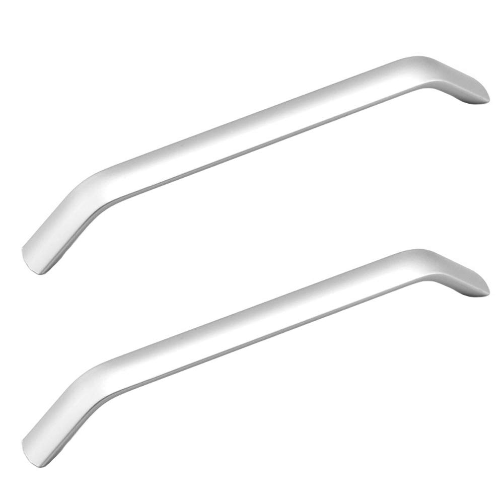 BOZONLI 2 Pcs Silver Kitchen Cupboard Handles Cabinet Handles Drawer Handles Aluminum Alloy Bathroom Handles (Hole Spacing 160mm)