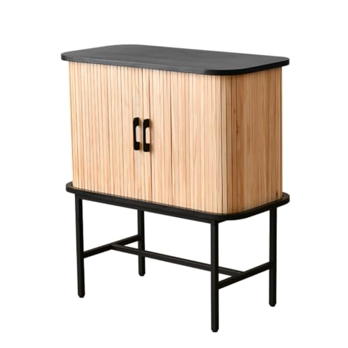 eexbz Side Board Retro Solid Wood Sideboard with Door Living Room Cabinet Kitchen Buffet Sideboard Suitable for Restaurants and Cafes Sideboard Storage Cabinet(M:100 * 40 * 90cm)