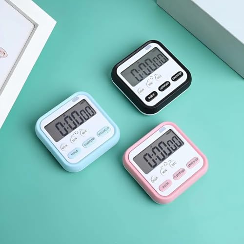 Image of Gadget Deals Magnetic with Hanging Option - Stopwatch for Study | Stopwatch Timer for Study Table | Kitchen Timer | Digital Alarm Clock | Alarm Clock for Bedroom |(AAA Battery not Included)