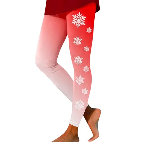 Leggings navideños para mujer pantalones de yoga elásticos mallas de fitness
