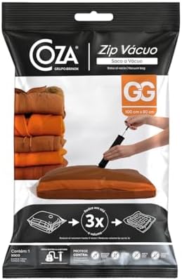 Coza, Saco a Vacuo Zip Vacuo GG 100X80 cm Coza