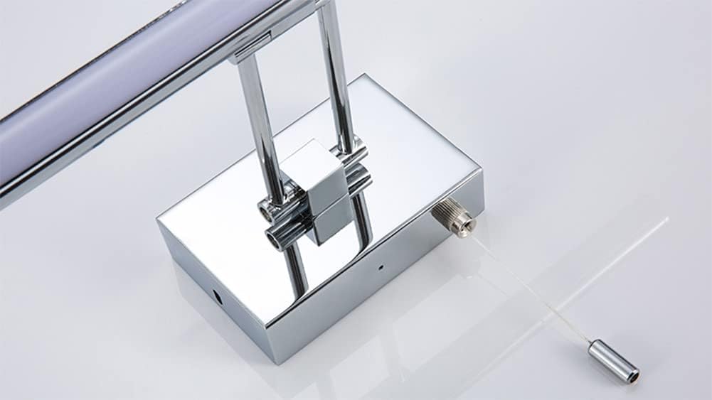 Aiwen LED Bath Vanity Light Fixtures 9W Metal Chrome Finish Pull Switch Vanity Lights with Acrylic Lamp Shade 23.62inch Modern Wall Sconces for Bathroom Dressing Room Neutral Daylight 4000k