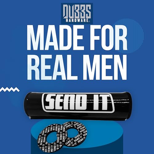 Image of SEND IT Bar Pad with FREE DONUTS Handlebar DIrtbike ATV Crossbar (Black, Pit Bike)