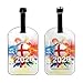 England 2026 Hope Luggage Tag with Privacy Protection,Travel Luggage Identifier,Fashionable Travel Accessory