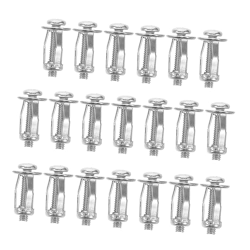 HIAKDOFT Tuercas De Pétalo M4x20 Para Tornillos De Expansión Para Metal, Remaches Huecos, Juego De 20 Piezas, Acero Resistente, Fijación Para Matrícula y Aplicaciones Múltiples