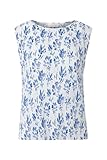  Rich & Royal Printed Crinkle top Recycled Cotton Blue - L